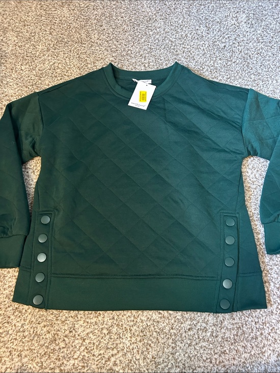 Westbound Tops - Westbound Quilted Crewneck Sweatshirt